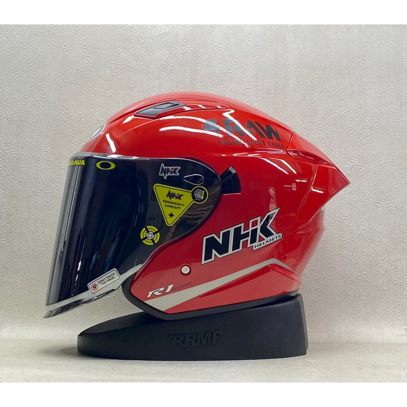 Jual Nhk R Max Solid Red Glossy Paket Ganteng I Visor Iridium I