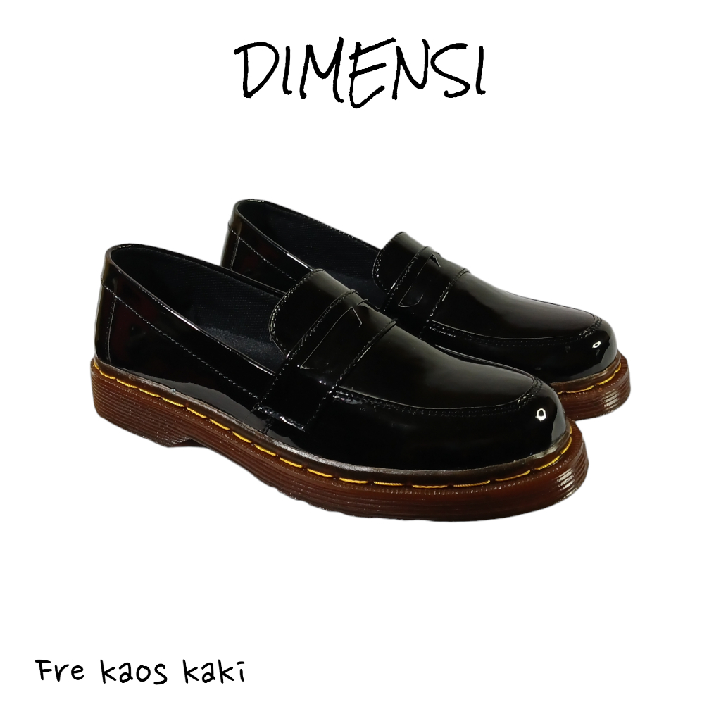 Jual Sepatu Docmart Penny Loapers Docmart Slip On Pria Wanita Fre