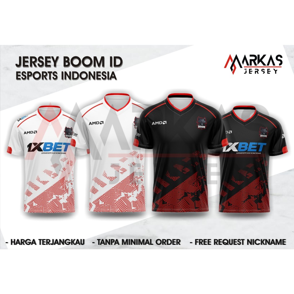 Jual Jersey Baju Kaos Boom Esports New Mobile Legends Freefire