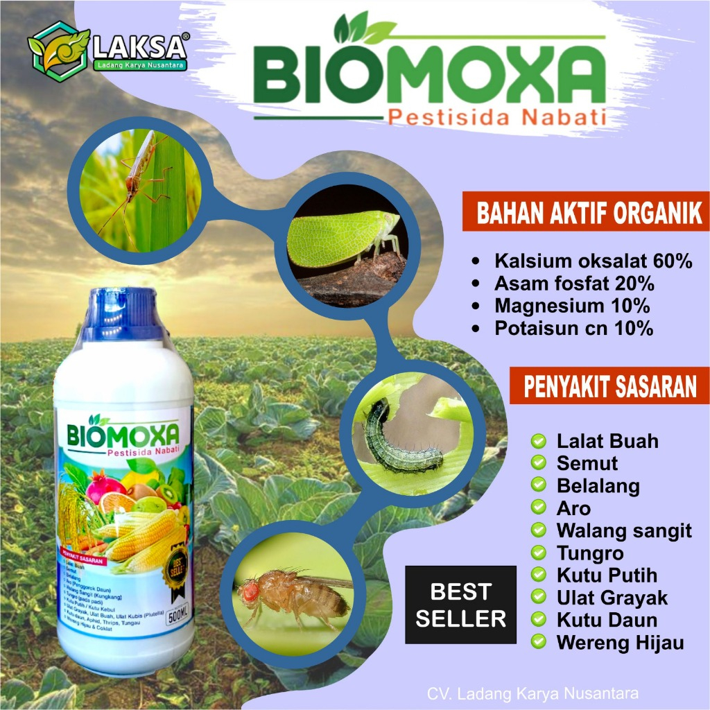 Jual Pestisida Nabati Obat Hama Kutu An Tanaman Biomoxa Kemasan