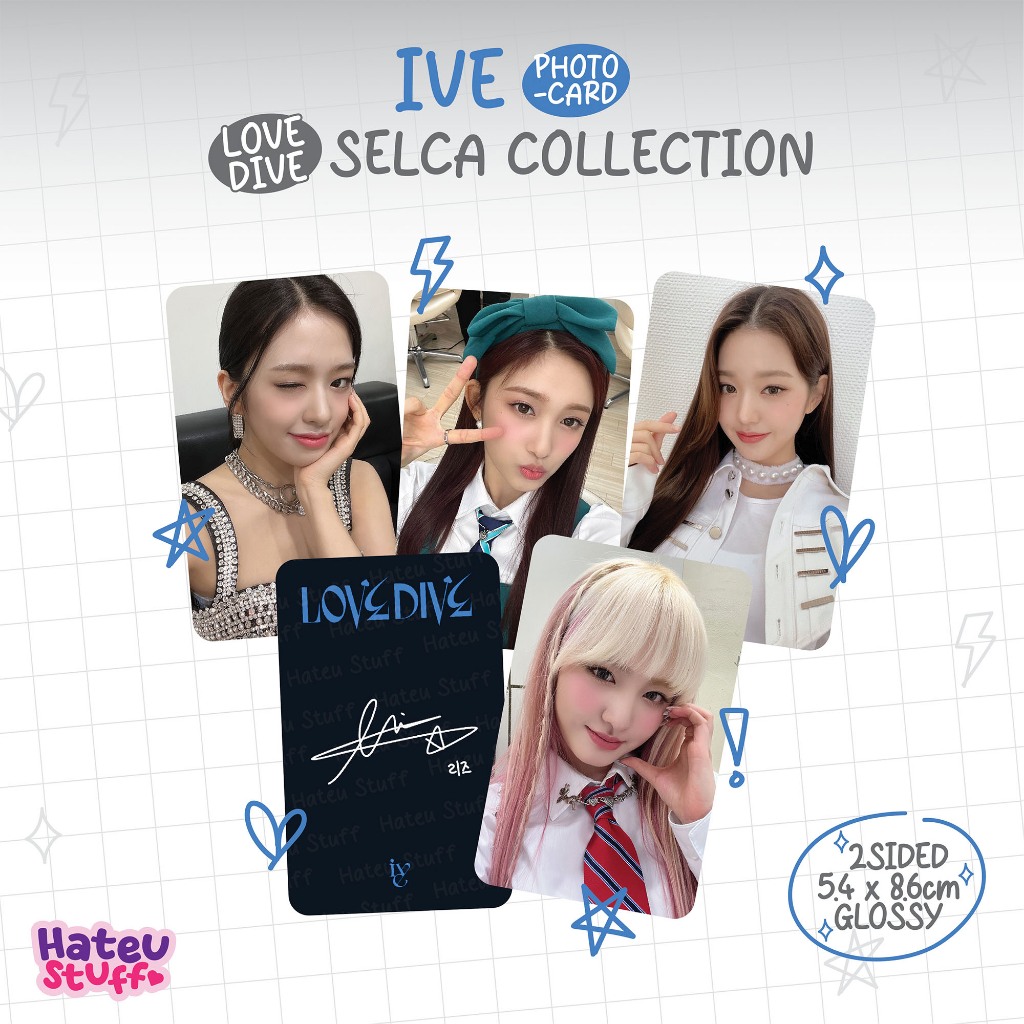 Jual Ive Unofficial Photocard Love Dive Selca Collection Shopee Indonesia