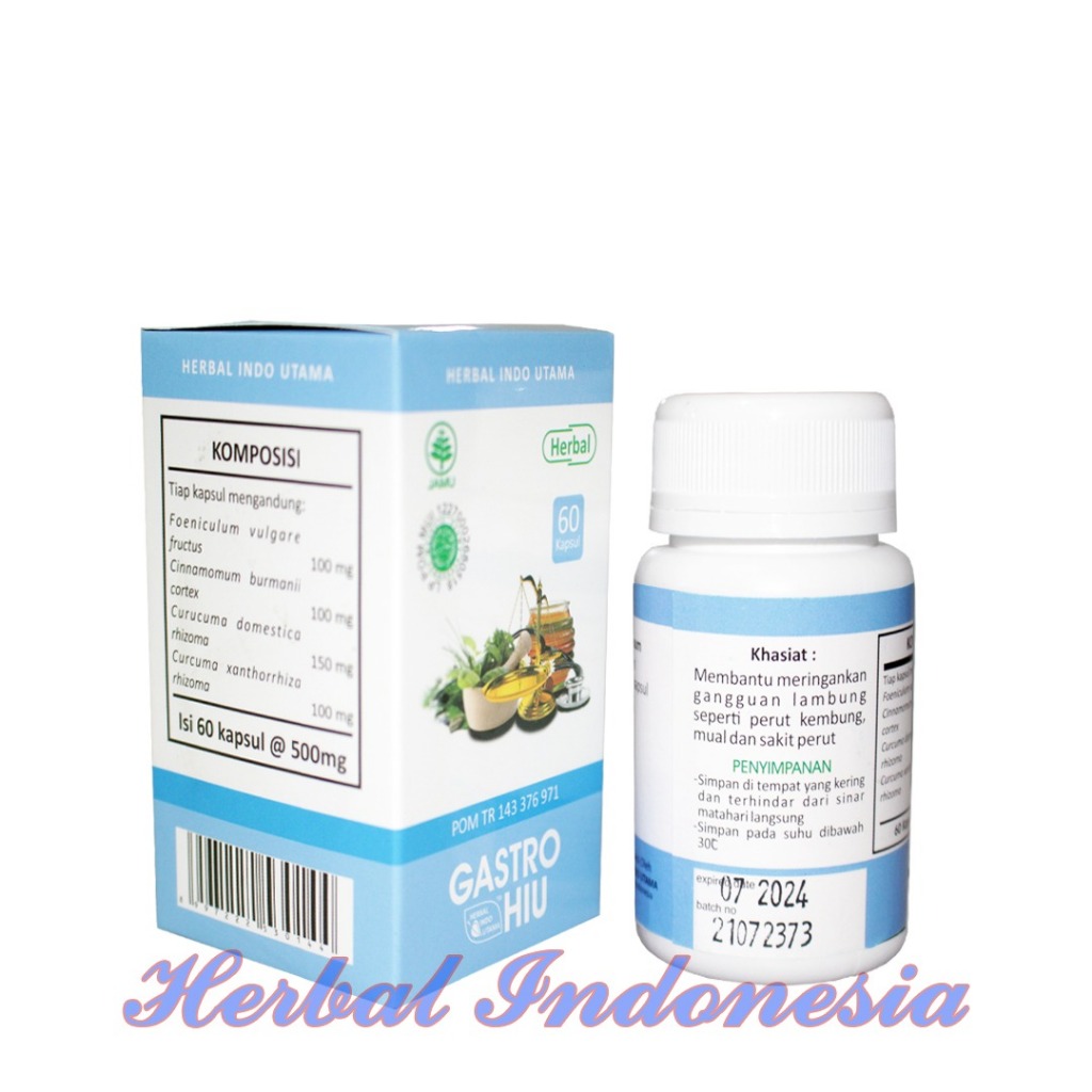 Jual Kapsul Gastro Hiu Kapsul Obat Herbal Untuk Pencernaan Ed Jul