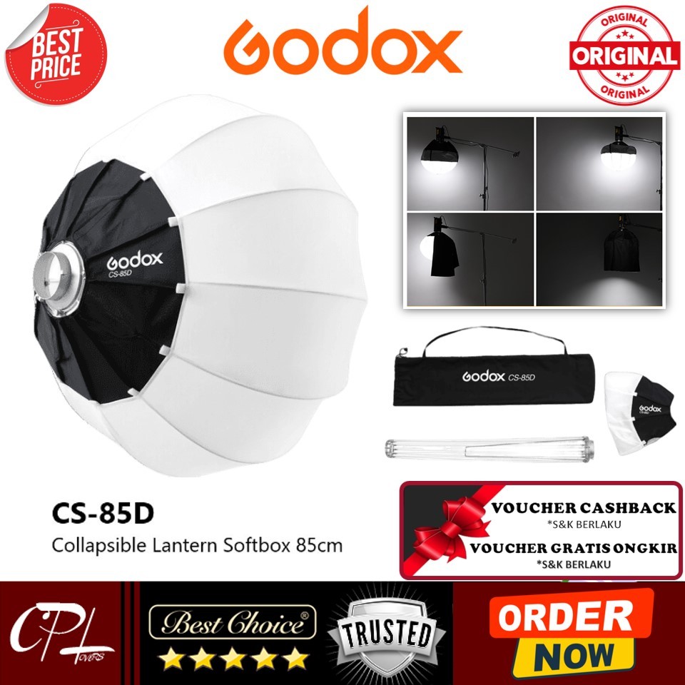 Jual Godox Softbox CS 85D Collapsible Lantern 85cm Bowens Mount