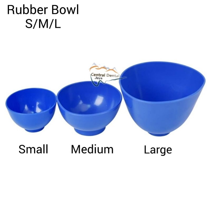 Jual Dental Mixing Rubber Bowl Size S M L Mangkok Pengaduk Alginate