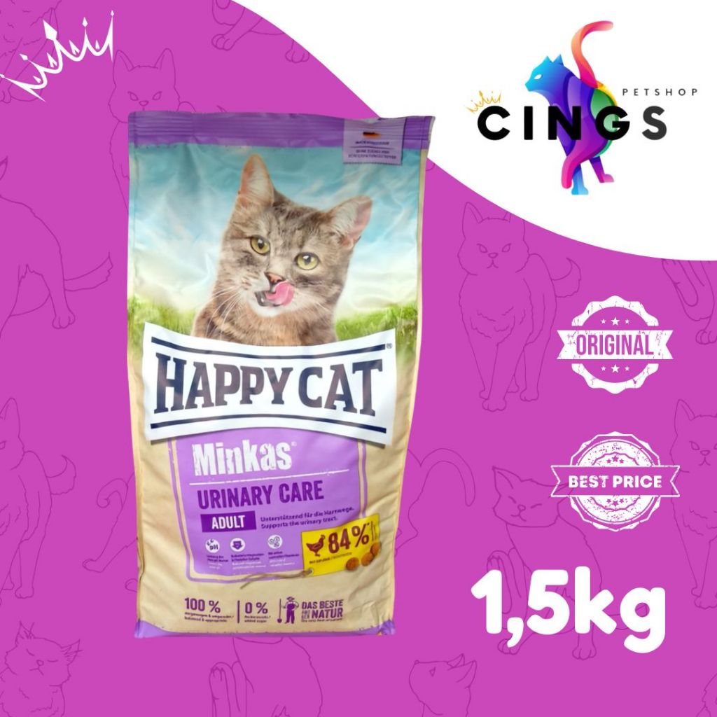 Jual HAPPY CAT MINKAS URINARY CARE 1 5KG KEMASAN FRESH PACK Shopee