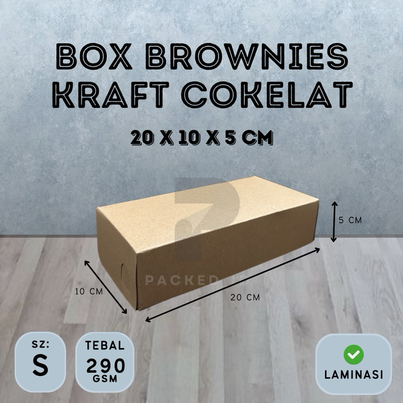 Jual Dus Brownies Kraft Cokelat Laminasi Ukuran X X Cm Ketebalan