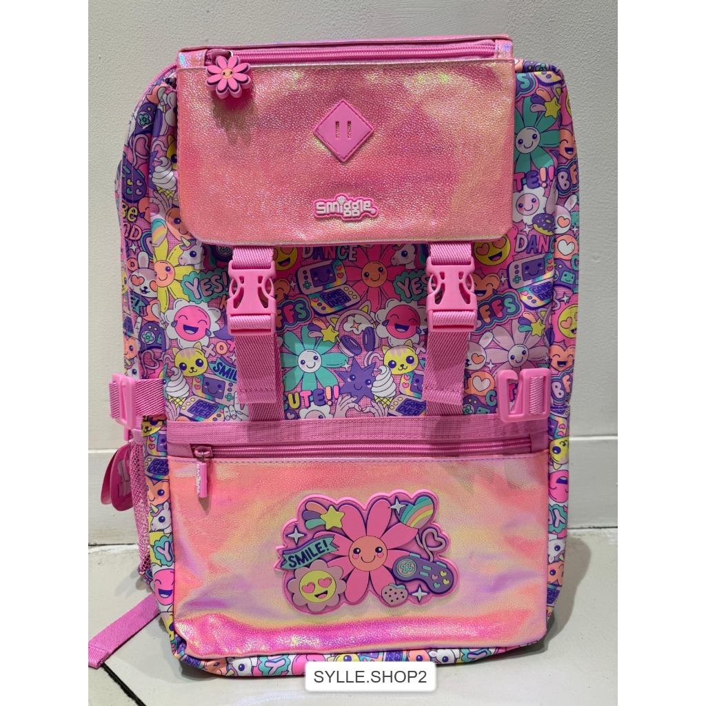 Jual SMIGGLE EPIC ADVENTURES FOLDOVER BACKPACK FLOWERS TAS RANSEL