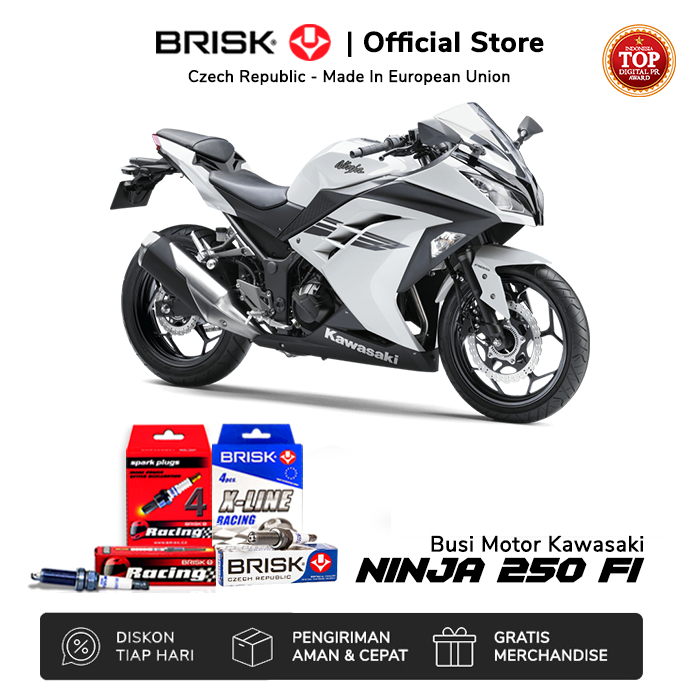 Jual Busi Motor Kawasaki Ninja 250 FI BRISK Shopee Indonesia