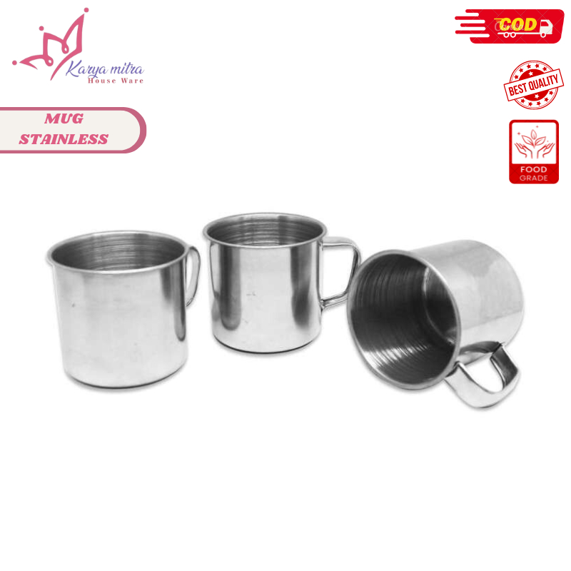 Jual Mug Stainless 7 Cm PJM110 Cangkir Stenlis Mini Shopee Indonesia