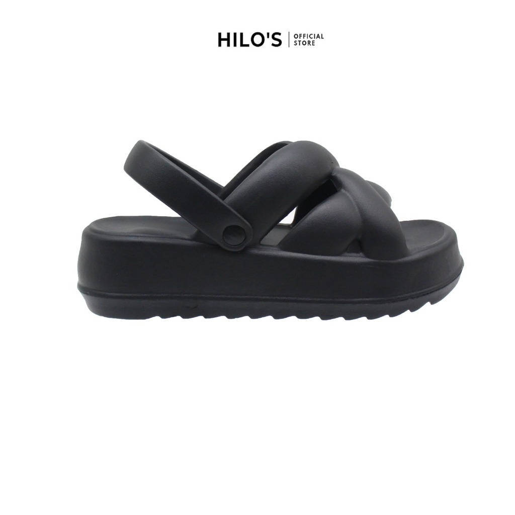 Jual Hilo S Sandal Wedges Wanita Karet Eva Tali Belakang Shopee