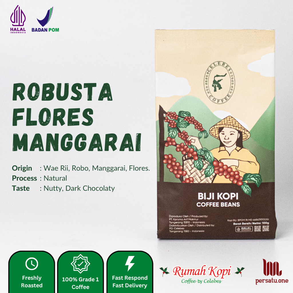 Jual Celebes Coffee Kopi Robusta Flores Bubuk Biji Espresso Shopee