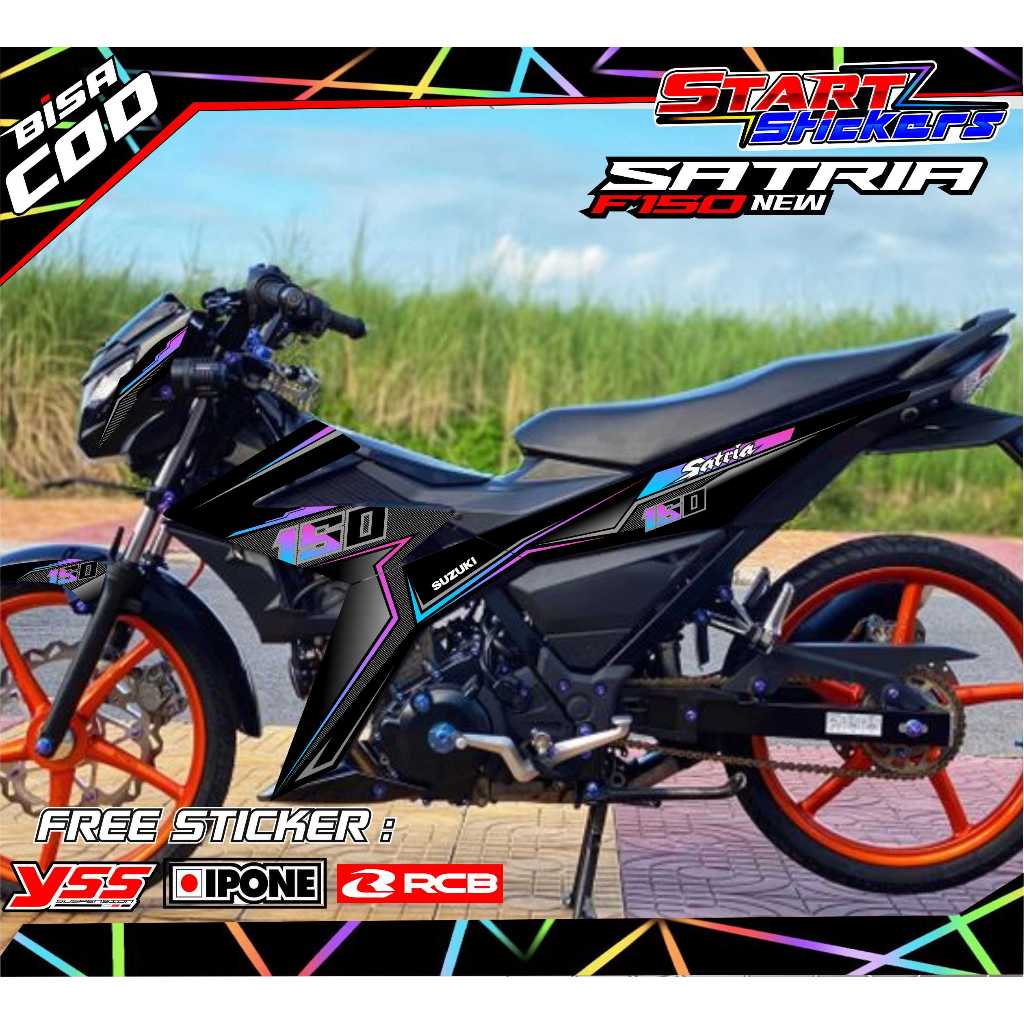 Jual Striping Variasi Motor Suzuki Satria F New Stiker List Motor