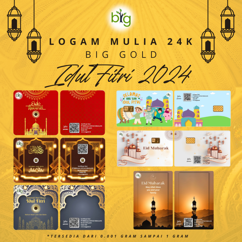 Jual Logam Mulia Big Gold Gram Venti Pack Edisi Idul Fitri