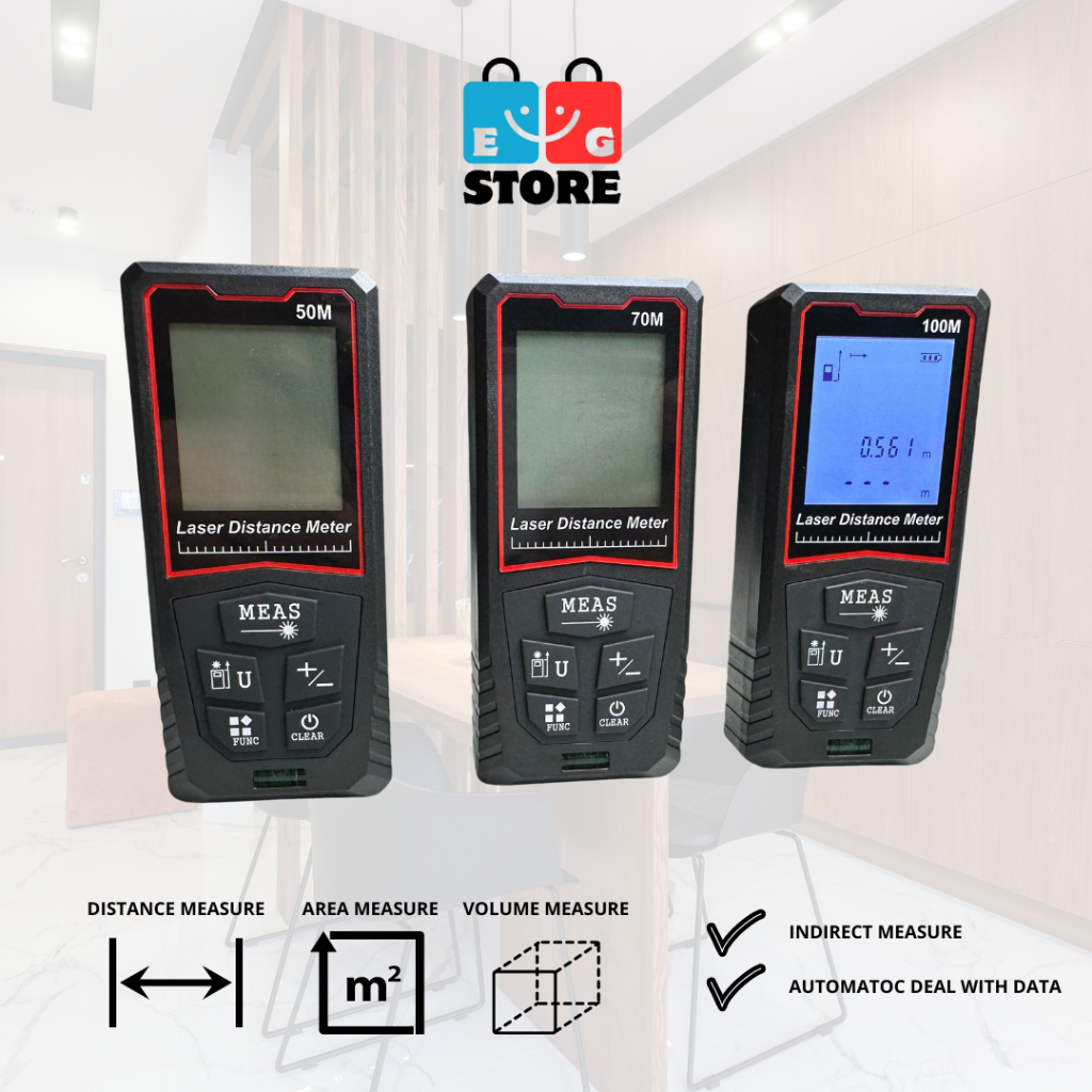 Jual Laser Meteran Distance Meter Alat Ukur Jarak Meteran Digital LCD