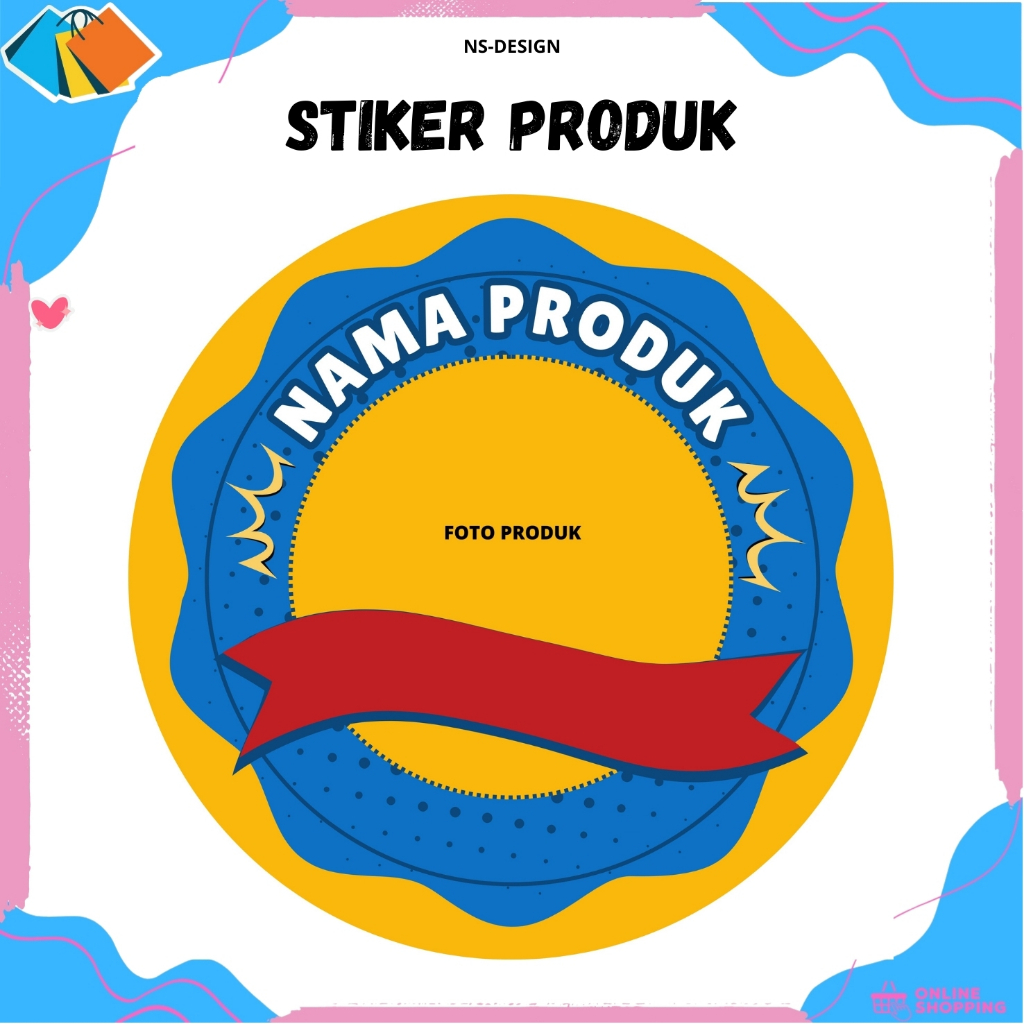 Jual Stiker Produk Kemasan Makanan Cemilan Gratis Design Stiker