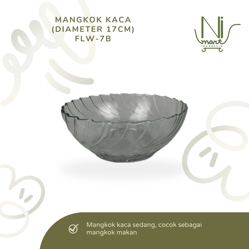 Jual Mangkok Kaca Flw B Mangkuk Besar Wadah Makan Sayur Soup Kedaung