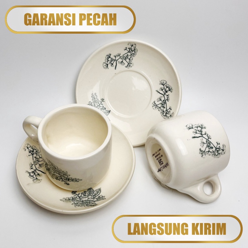 Jual Cangkir Kopi Tiam Cangkir Keramik Gelas Kopitiam Cup Saucer Art