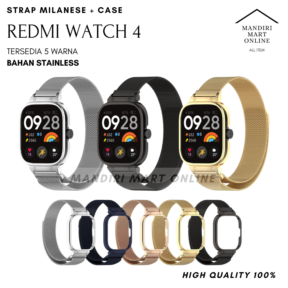 Jual Strap Redmi Watch Milanese With Case Tali Pengganti Redmi Watch