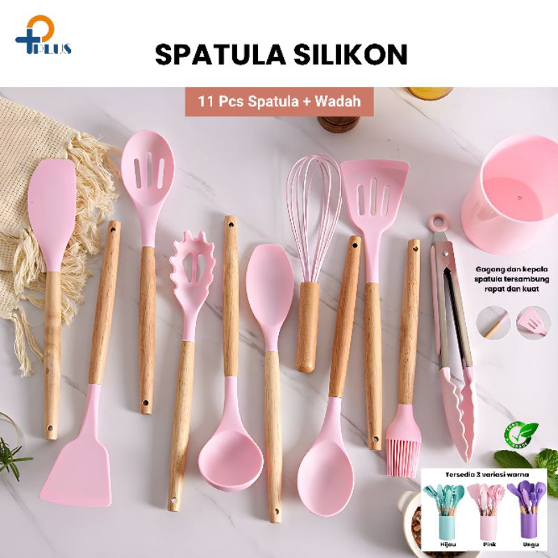 Jual Pplus Spatula Silicone Set 11Pcs Wadah Spatula Peralatan