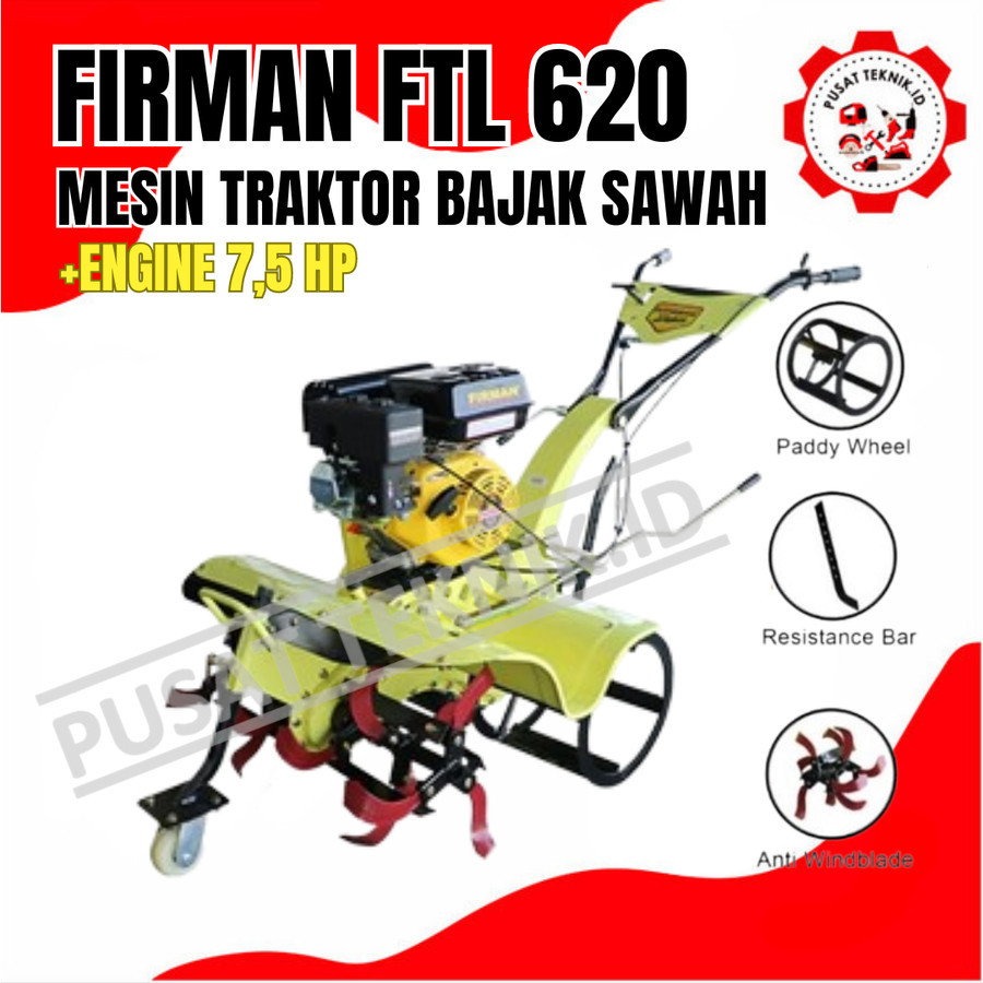 Jual FIRMAN FTL 620 7 5HP MESIN TRAKTOR MINI CULTIVATOR FIRMAN FTL620