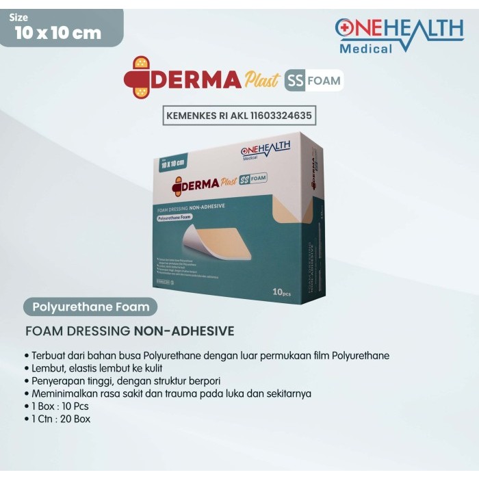 Jual Onehealth Dermaplast Foam Dressing X Cm Dermafix Ss Non