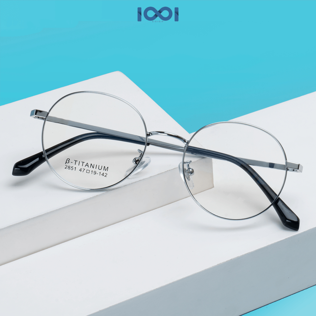 Jual IOOI Eyewear Kacamata Round Titanium Anti Radiasi Blueray