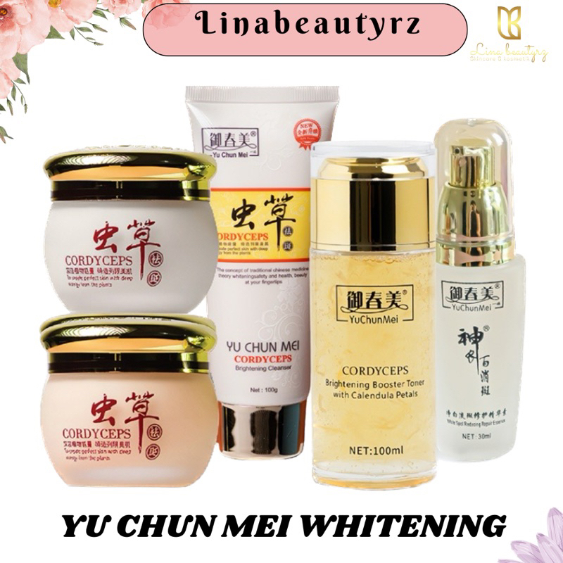 Jual YU CHUN MEI Cordyceps Whitening KIT Gold BPOM ORIGINAL LOKAL