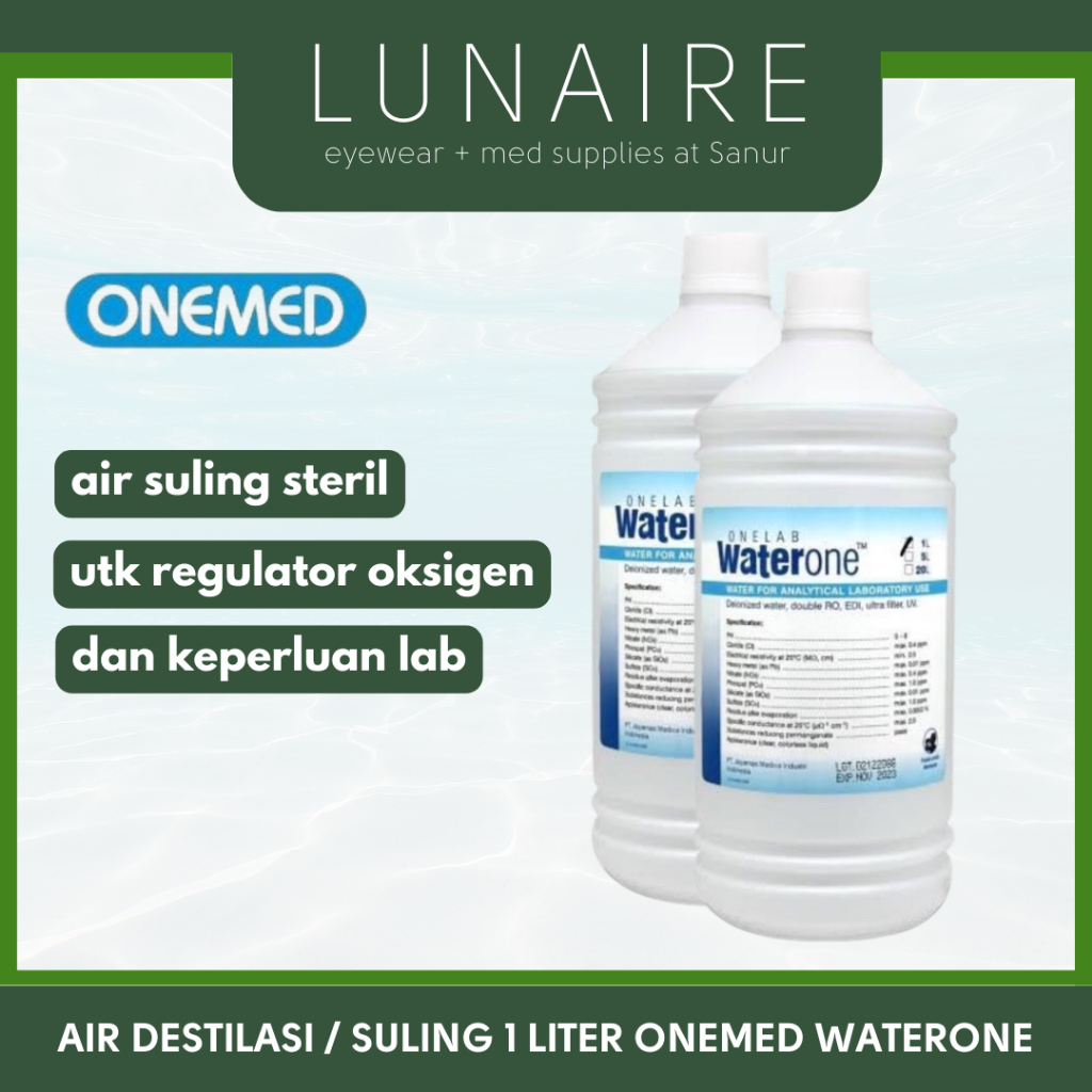 Jual Aquadest Water One Air Suling Liter Aquabides Distilled Water