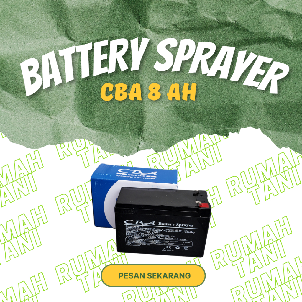 Jual Aki Sprayer Elektrik Original Cba 12v 8ah Shopee Indonesia