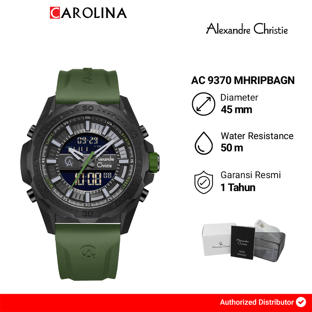 Jual Jam Tangan Pria Alexandre Christie Digi AC 9370 MHRIPBAGN Digital