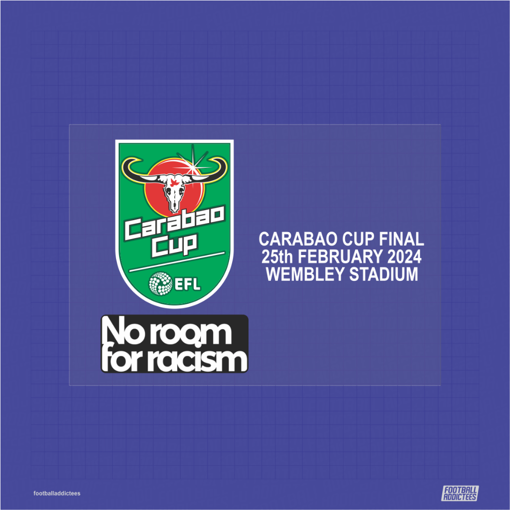 Jual PATCH CARABAO CUP NO ROOM FOR RACISM MDT FINAL CARABAO CUP