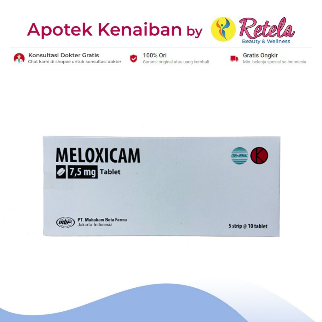 Jual Meloxicam Mg Box Tablet Mahakam Shopee Indonesia