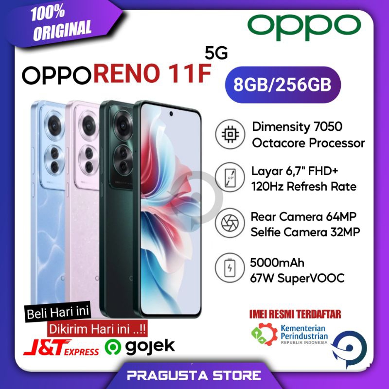 Jual Oppo Reno 11F 5G Ram 8 256 GB New 100 Original Garansi Resmi