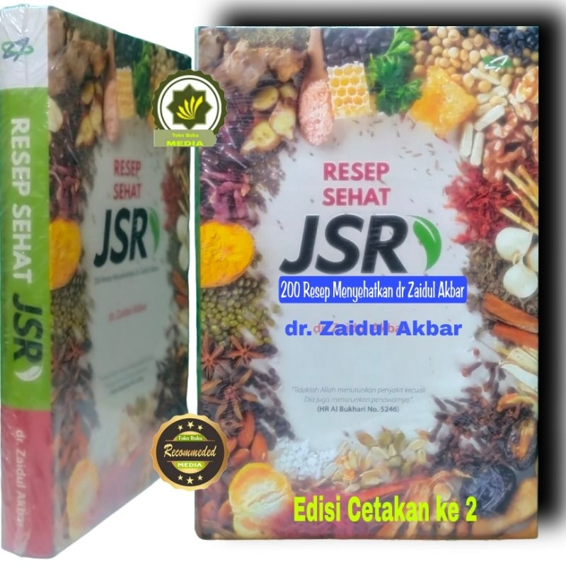 Jual Buku Resep Sehat JSR Jurus Sehat Rasulullah 200 Resep Menyehatkan