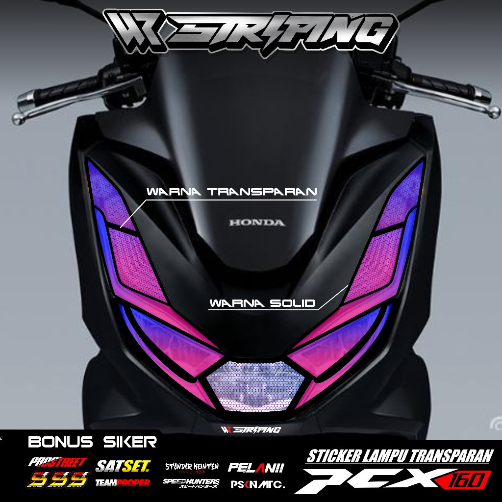 Jual STIKER LAMPU ALIS MOTOR PCX 160 STICKER LAMPU MOTOR HONDA PCX