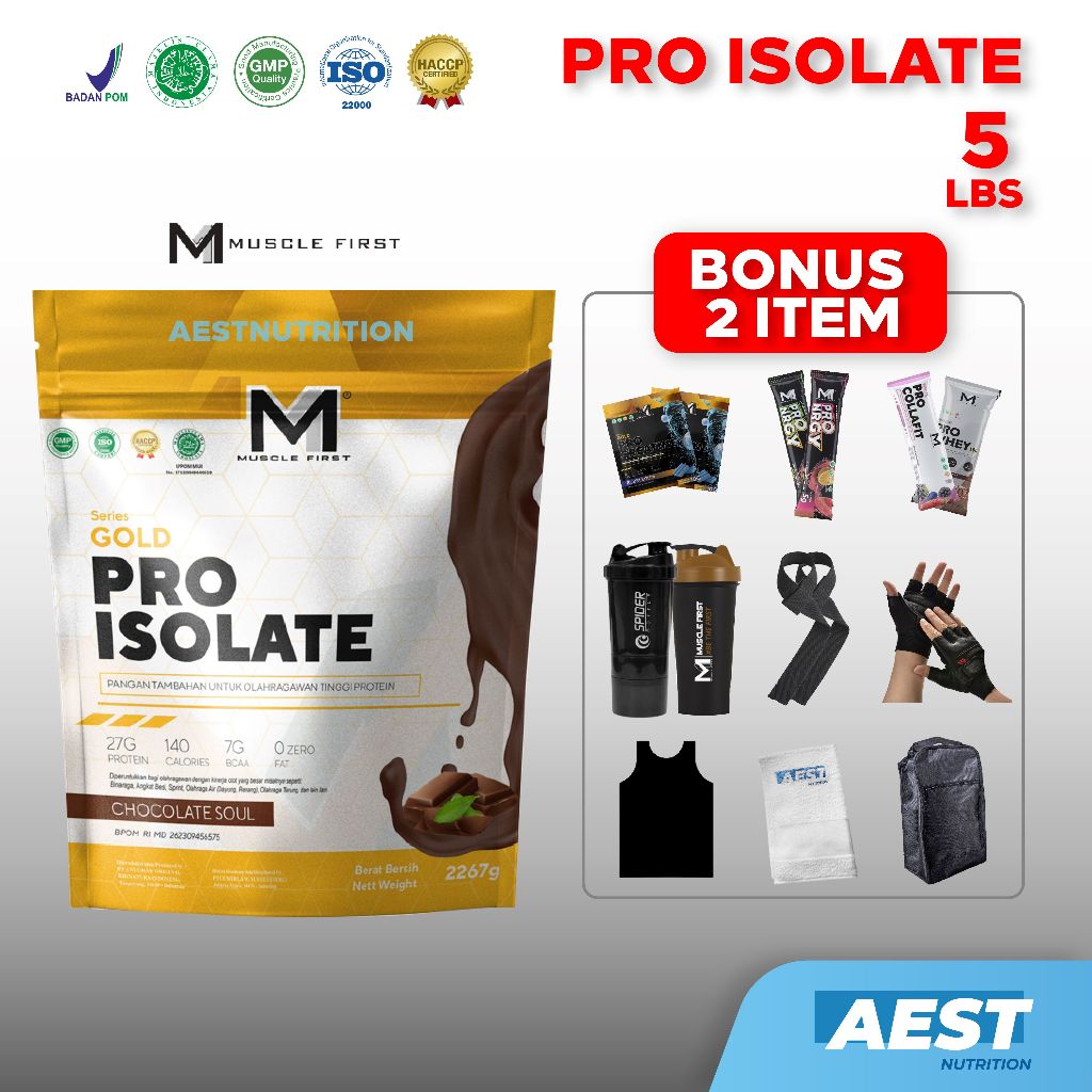 Jual Muscle First Gold Series Pro Isolate 5 Lbs Susu Protein Whey