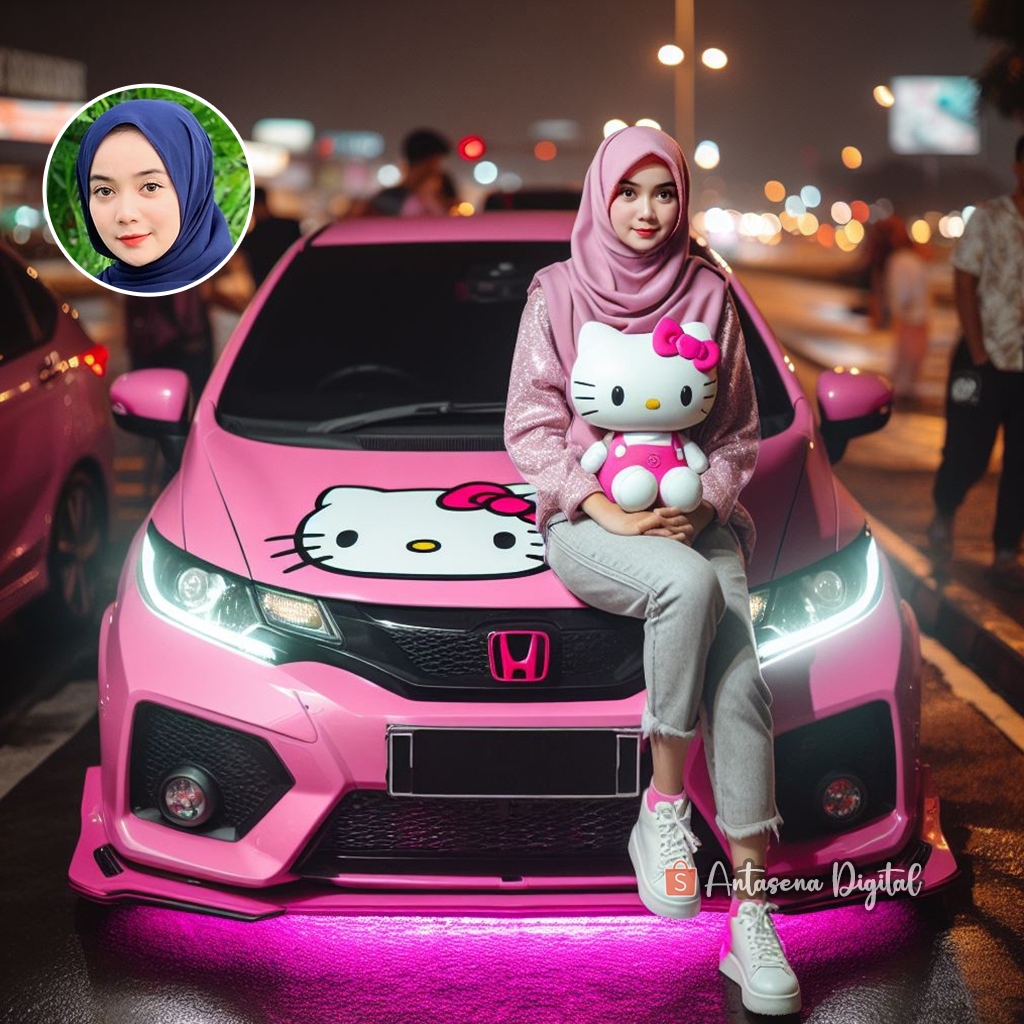 Jual Jasa Edit Foto Pake Wajah Sendiri AI Foto Realistik Thema Hijab