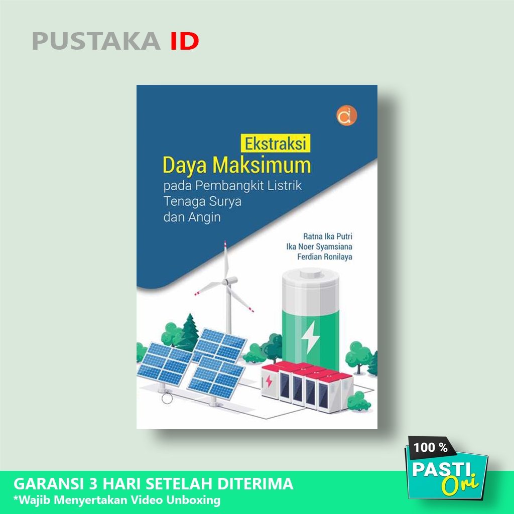 Jual Buku Ekstraksi Daya Maksimum Pada Pembangkit Listrik Tenaga Surya