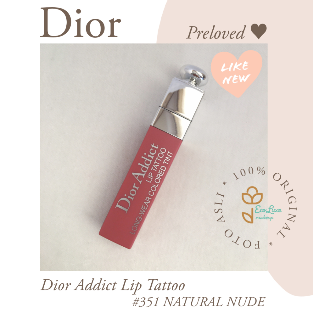 Jual Dior Addict Lip Tattoo 351 NATURAL NUDE Dior Lip Tint Preloved