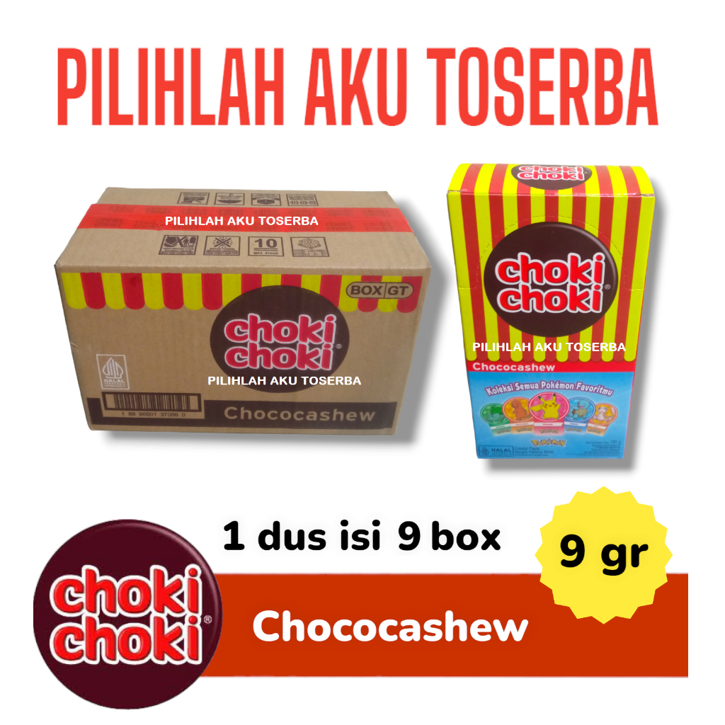 Jual Choki Choki Choco Cashew HARGA 1 KARTON Isi 9 Box Shopee