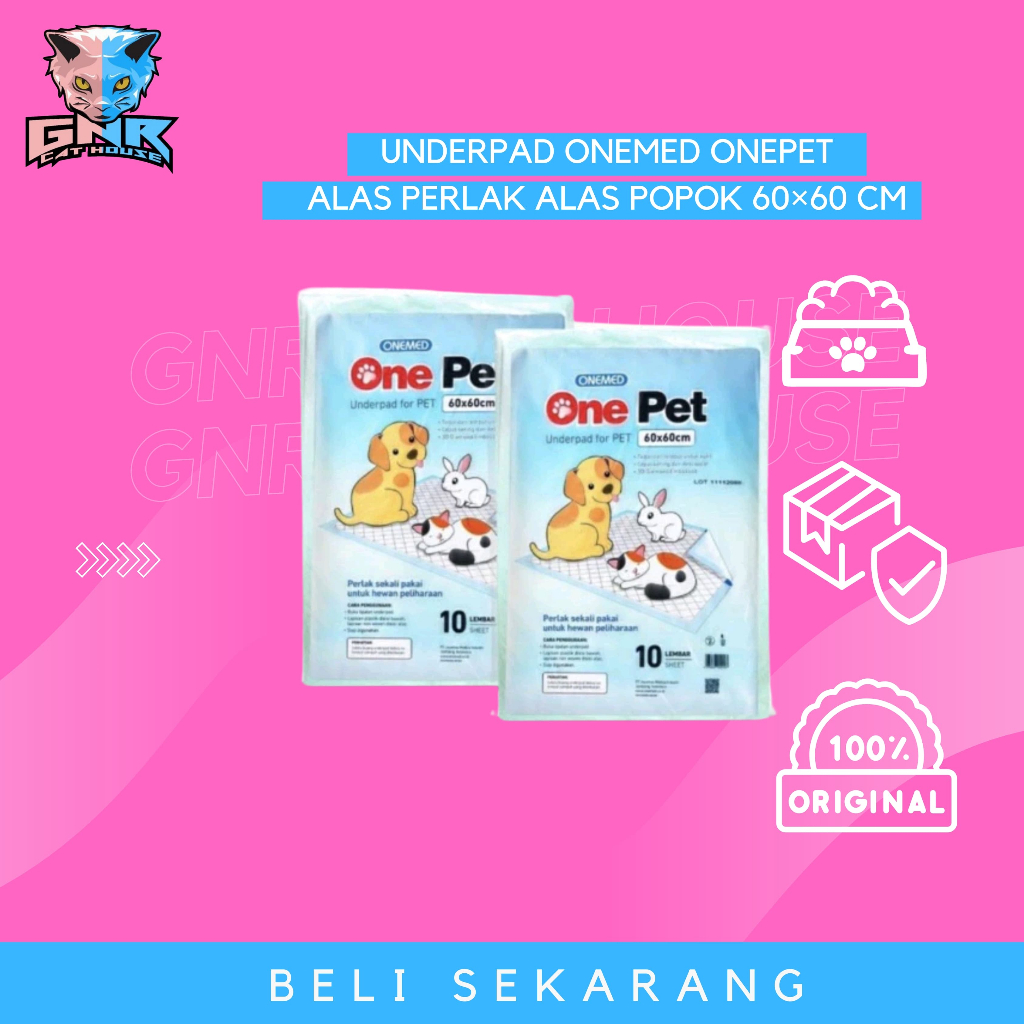 Jual Onemed Underpad One Pet Alas Tilam Perlak Ukuran Cm Shopee