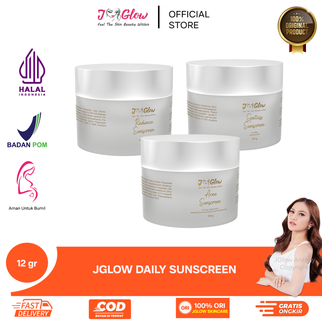 Jual J Glow Skincare Krim Siang Sunscreen Shopee Indonesia