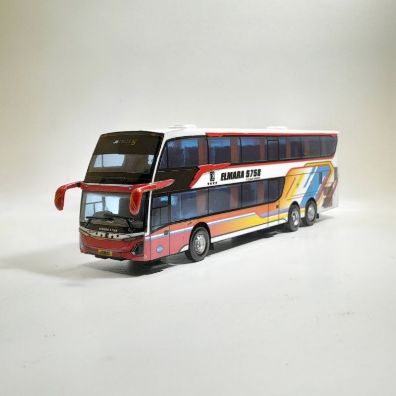 Jual ROSALIA INDAH Body JETBUS5 Double Deck Adiputro Miniatur Bus Skala