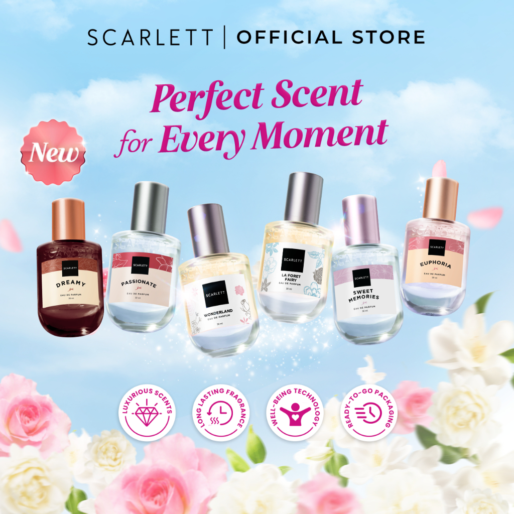 Jual Scarlett Whitening Eau De Parfum Sweet Memories Dreamy