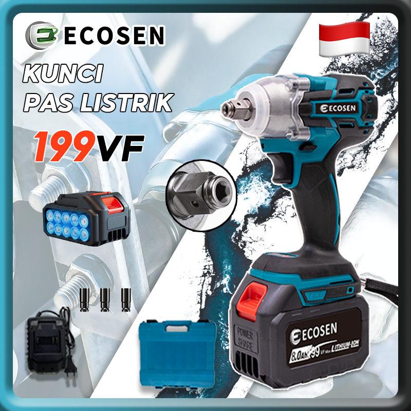 Jual Ecosen Vf Brushless Mesin Bor Impact Baterai Cordless Impact