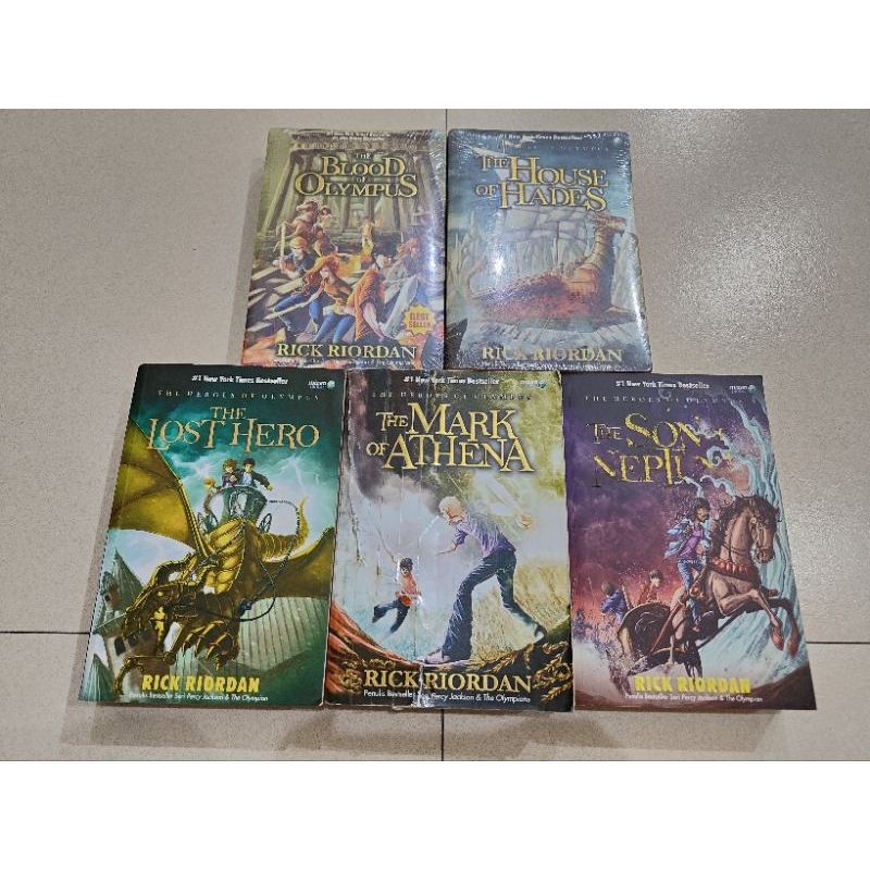 Jual Novel Set Original Ori The Heroes Of Olympus Rick Riordan Percy