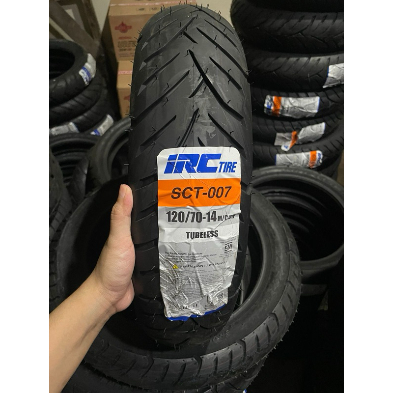 Jual BAN LUAR RING 14 UKURAN 120 70 14 MERK IRC TUBELESS Ban Belakang