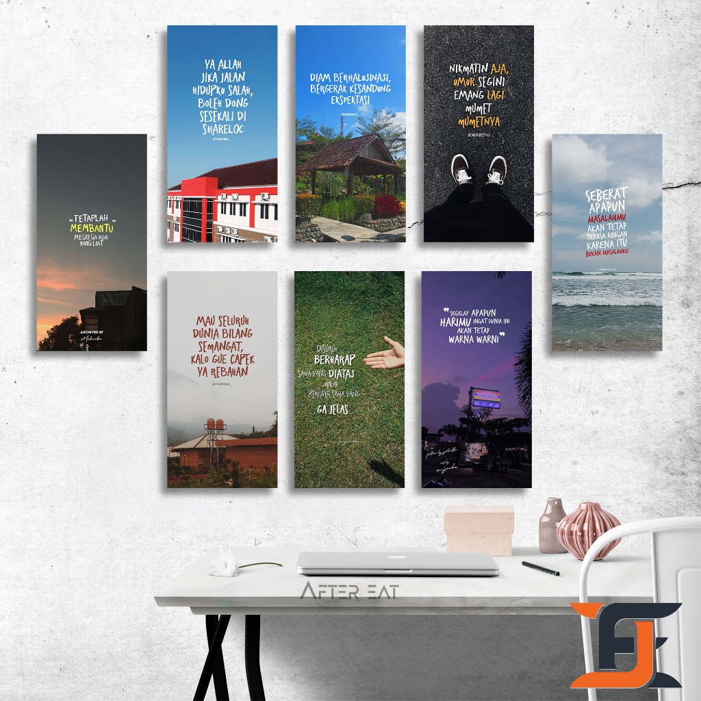 Jual AFTEREAT HIASAN DINDING QUOTE POSTER MOTIVASI 10x20 HIASAN KAMAR