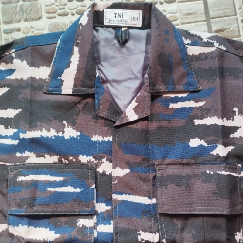 Jual Baju PDL Layar KRI TNI AL Pelbed Velbed Premium Sudah Pakai Furing