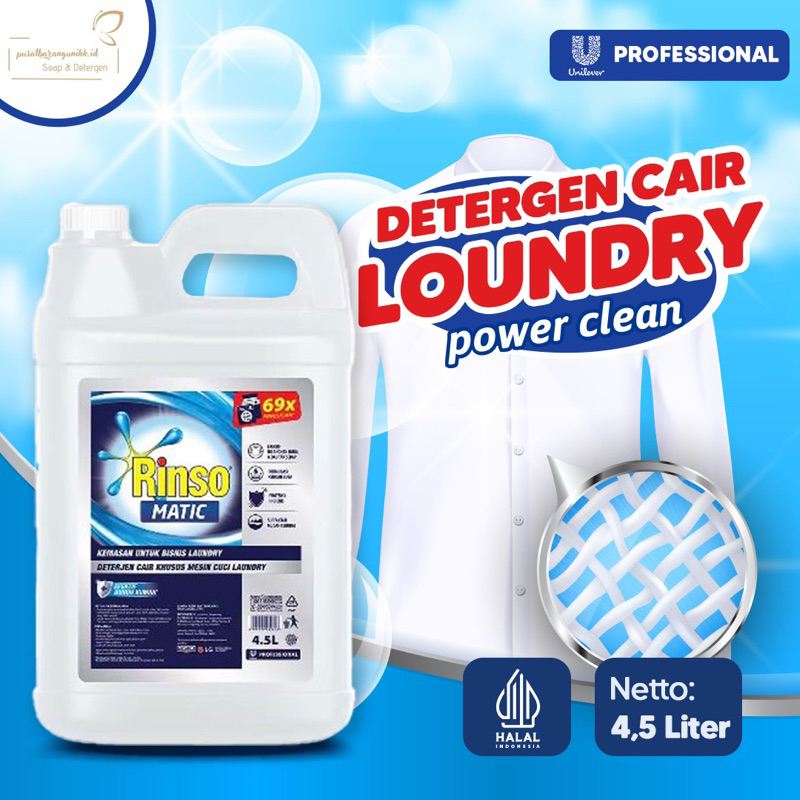 Jual Deterjen Rinso Matic Cair Professional Liter Shopee Indonesia